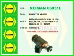 NEIMAN 06031L ENJEKTOR MEMESİ BORA 98-05-GOLF4 98-04 1.6 16V - BENZİN /POLO 02-10-FABIA 01-07-IBIZA 02-08 1.4 - B