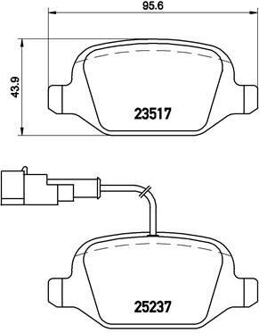 VALEO 670302 ARKA FREN BALATASI ALFA ROMEO MITO 09> FIAT LINEA 09> 1.3JTD 1.4TJET 1.6JTD