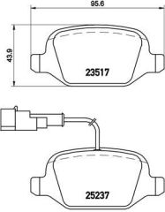 VALEO 670302 ARKA FREN BALATASI ALFA ROMEO MITO 09> FIAT LINEA 09> 1.3JTD 1.4TJET 1.6JTD