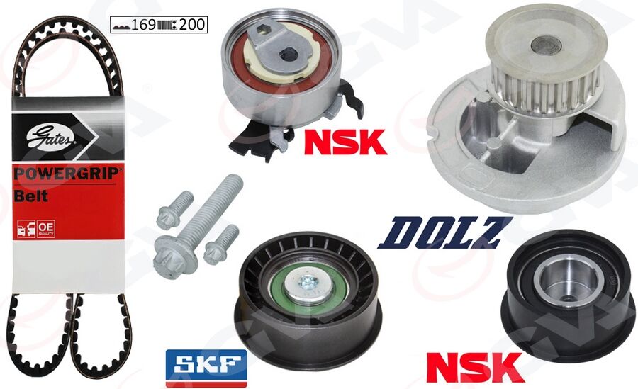 GVA 59WPK9003 DEVİRDAİMLİ EKSANTRİK GERGİ KİTİ ASTRA F-CORSA B-VECTRA B 1.4i-1.6i-1.8i 16V X14XE-X16XEL-X18XE