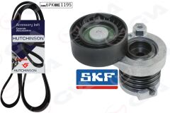 GVA 59A1130 V KAYIŞ SETİ RENAULT CLIO IV 12> CAPTUR I 13> MEGANE IV 16> TALISMAN 16> DACIA SANDERO II 12> LODGY 13> DOKKER 13> NISSAN JUKE 12> 1.5dCi
