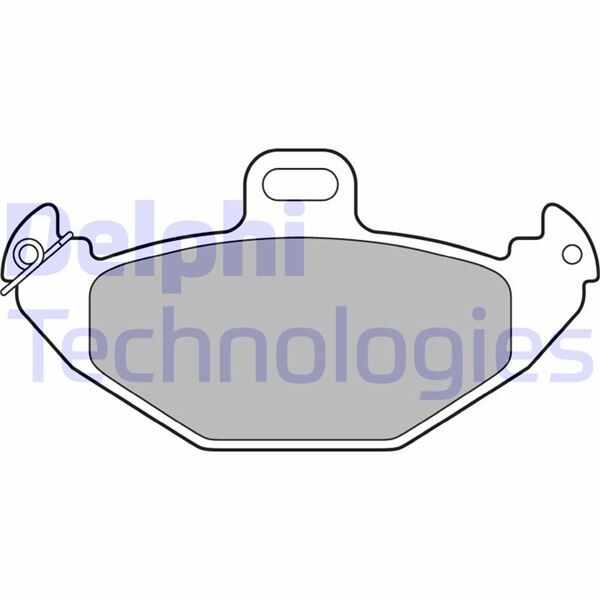 DELPHI LP1252 ARKA FREN BALATASI RENAULT LAGUNA 93>01 ESPACE III 96>00 1.6 1.8 1.9dCi 2.0 16V 2.2 3.0