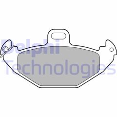 DELPHI LP1252 ARKA FREN BALATASI RENAULT LAGUNA 93>01 ESPACE III 96>00 1.6 1.8 1.9dCi 2.0 16V 2.2 3.0