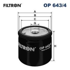 FILTRON OP2014 YAĞ FİLTRESİ CLIO III 05> CLIOV 19> FLUENCE 09>LOGAN 05>MEGANE II 02>08 MEGANE III 09> MASTER II 0 1> QASHQAI 06>12 JUKE 10> MICRA V 16> 1.0 SCE 1.5 DCI 1.9 DCI OP643.4