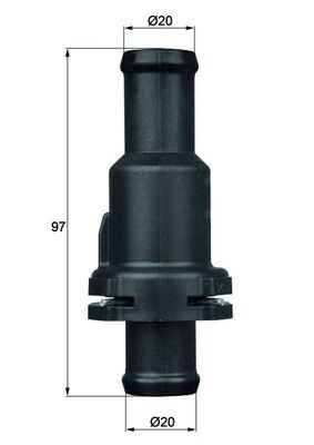 MAHLE TH5.75 TERMOSTAT KOMPLE 75C GOLF 5-6-JETTA-PASSAT-SCOROCCO-TIGUAN-A3-LEON 04-11 1.4TSI-2.0TDI BMY-BLG-CFF