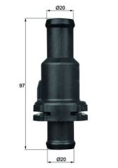 MAHLE TH5.75 TERMOSTAT KOMPLE 75C GOLF 5-6-JETTA-PASSAT-SCOROCCO-TIGUAN-A3-LEON 04-11 1.4TSI-2.0TDI BMY-BLG-CFF