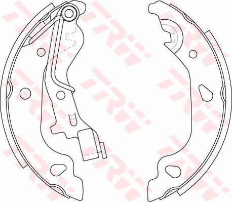 TRW GS8687 ARKA PABUÇ BALATA PUNTO 1.2 1.3JTD 1.9JTD 99 >03 > GRANDE PUNTO 1.3D 08 > TÜM MODELLER 180x32