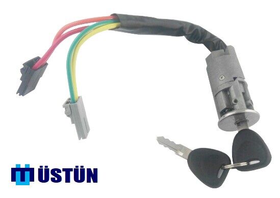 USTUN KTK736 KONTAK KİLİDİ - ANAHTARLI RENAULT KANGOO 98>07