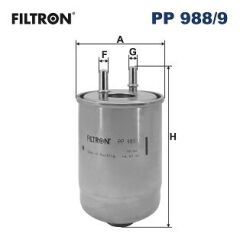 FILTRON PP988.9 YAKIT FİLTRESİ RENAULT MEGANE III 09>15 SC NIC III 09>16 1.5dCi