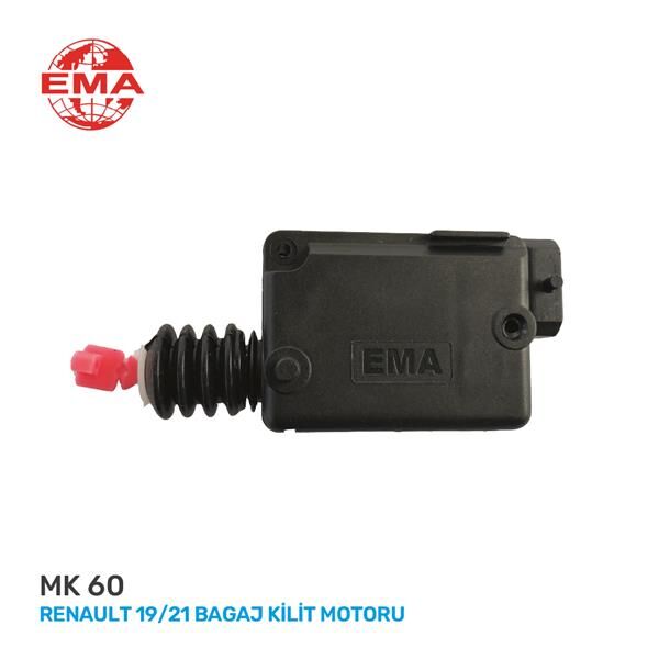 EMA MK60 BAGAJ DEPO KİLİT MOTORU R19-R21-CLIO-KANGOO-MEGANE-LOGAN
