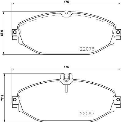 VALEO 671505 FREN BALATASI ON MERCEDES W205 S205 C205 A205 C257 W213 S213 A238 C238