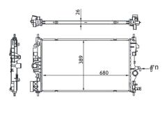 MAHLE CR1697000S SU RADYATÖRÜ ASTRA J 10>15 ZAFIRA C 12>19 1.6-1.7-2.0 CDTI DTH-DTL-DTJ