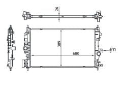 MAHLE CR1697000S SU RADYATÖRÜ ASTRA J 10>15 ZAFIRA C 12>19 1.6-1.7-2.0 CDTI DTH-DTL-DTJ