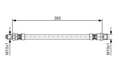 BOSCH 1987476439 FREN HORTUMU ON MERCEDES W202 S202 W203 S203 CL203 C208 C209 W204 W210 S210 C207 R171 R172
