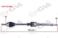 GVA 4411000 KOMPLE AKS SAĞ MEGANE II 1.4/1.6 16V-1.5 DCİ 02-08 915mm