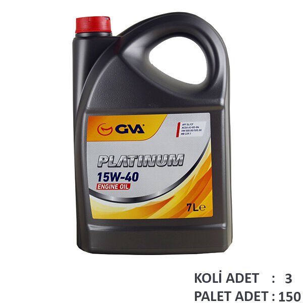 GVA 9920426 MOTOR YAĞI 15W40 7 LT PLATINUM MİNERAL API SL/CF