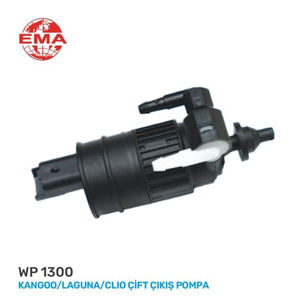 EMA WP1300 SU FİSKİYE MOTORU ÇİFT ÇIKIŞ RENAULT CLIO II 98>04 KANGOO 97> LAGUNA I 95>01 MEGANE I 96>03 SC NIC I MPV 99>01 TWINGO I 01>07 NISSAN ALMERA N16 00> MICRA II K11 92>00 TERRANO II R20 96>