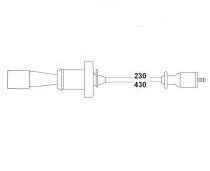 HELLUX HBK.3522 BUJİ KABLOSU MITSUBISHI OUTLANDER 2.0L 4G63 DOHC CU2W 02-06 - 2 kablolu set