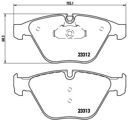 BREMBO P06054 FREN BALATASI ON BMW E60 E61 E63 E64 E65 E66