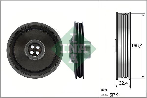 INA 544017110 KRANK KASNAGI MINI R55 R56 R57 R58 R60 R61 / TOYOTA AVENSIS 1.6L 1WW WWT270 15-> / VERSO 1.6L 1WW WA R20 15-> 5 KANALLI