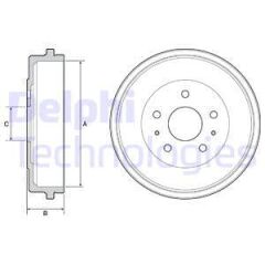 FREN KAMPANASI ARKA FORD B-MAX 12> TOURNEO-TRANSİT COURİER 14>24 Dış: 271mm/ iç: 228mm