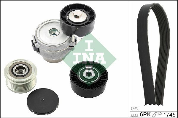 INA 529051820 KANALLI KAYIS SETI LAND ROVER 224DT DISCOVERY SPORT L550 FREELANDER II L359 KUTUKLU. ALTERNATOR KASN AKLI