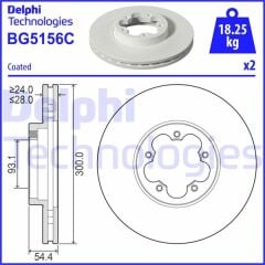 DELPHI BG5156C ON FREN DISK AYNA TRANSIT V348 3.2 200PS 06 > A.CEKER OLCU 300 28