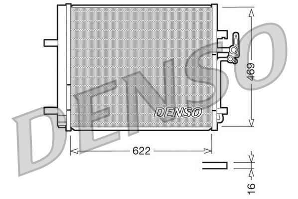 DENSO DCN10016 KLIMA RADYATORU LAND ROVER DISCOVERY SPORT L550 FREELANDER 2 L359 RANGE ROVER EVOQUE L538 . VOLVO S 60 S80 V60 V70