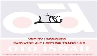GB 71271 RADYATÖR ALT HORTUMU RENAULT TRAFIC 01>06 OPEL VİVARO 01>06 1.9 D