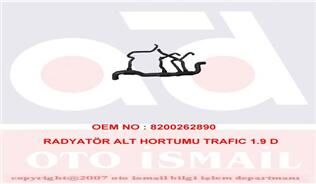 GB 71271 RADYATÖR ALT HORTUMU RENAULT TRAFIC 01>06 OPEL VİVARO 01>06 1.9 D