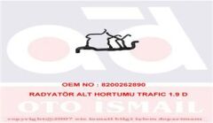 GB 71271 RADYATÖR ALT HORTUMU RENAULT TRAFIC 01>06 OPEL VİVARO 01>06 1.9 D