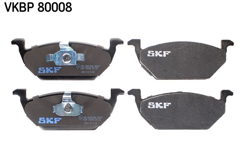 SKF VKBP80008 ÖN BALATA GOLF IV BORA 97-6.05 POLO 99 > OCTAVIA 97 >LEON TOLEDO 99-06 IBIZA 02 > AUDI 0986TB2040
