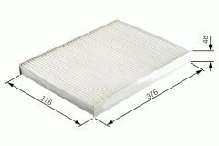 POLEN FİLTRESİ CITROEN JUMPY 07>16 PEUGEOT EXPERT 07>16 1.6-2.0 HDI SCUDO 1.6-2.0 D MTJ