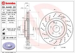 BREMBO 09A44821 FREN DISKI ON MERCEDES AMG W203 CL203 S203 C209 A209 R171