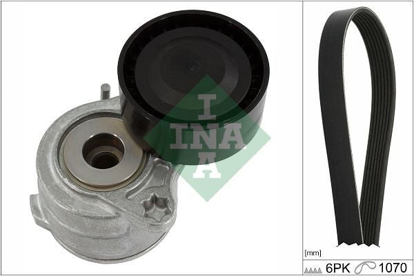INA 529042010 ALTERNATÖR GERGİ KİTİ 6PK1070 CORSA F-CROSSLAND-MOKKA-P108-P208-P301-P308-P508-P2008-C-ELYSEE- C3-C4-DS3-PROACE 1.2 B-D-F12XHT PureTech