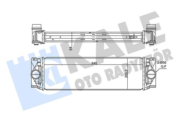 KALE 350885 TURBOSARJ RADYATORU MERCEDES SPRINTER B906 B907 B910 . VW CRAFTER 30-35-50
