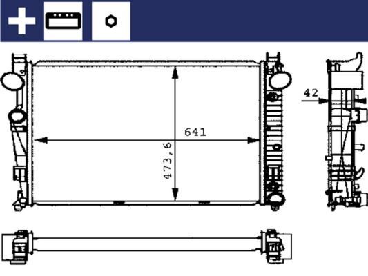 MAHLE CR226000S MOTOR SU RADYATORU MERCEDES S-CLASS W220 98>05