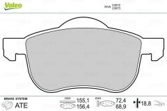 VALEO 670479 ÖN BALATA VOLVO S60 00-10 S80 98-06 V70 97-07 XC70 00-07 S70 97-00