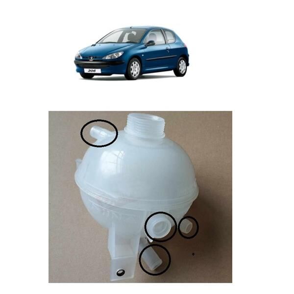 AFT 1323.77 YEDEK SU DEPOSU GENLESME KAVANOZU P206-P307-C2-C3 1.4 1.6 16V 2.0 HDİ 16V 4 GİRİŞLİ
