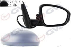 GVA 1011440 DIŞ DİKİZ AYNASI SAĞ MEGANE 15> ELEKTRİKLİ ISITMALI KATLANIR SİNYALLİ SENSÖRLÜ ASTARLI KONVEKS VM-6142EBFPSR