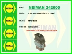 NEIMAN 242600 CAM ANAHTARI ÖN SOL TEKLİ MASTER II