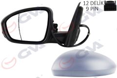 GVA 1011441 DIŞ DİKİZ AYNASI SOL MEGANE 15> ELEKTRİKLİ ISITMALI KATLANIR SİNYALLİ ASTARLI ASFERİK VM-6142EBFPAL