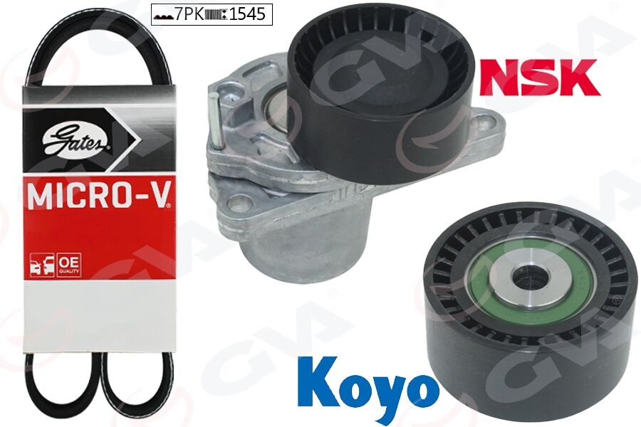 GVA 59A1125 KANALLI KAYIS SETI MERCEDES OM622 OM626 W447 W205 QASHQAI X-TRAIL 1.6L 2.0L J10 J11 T31 T32 07>NAVAR A 2.3L YS23 D23 15> RENAULT FLUENCE 09>MASTER III 10>TRAFIC III 15> 1.6dCi R9M 2.3dCi M9T KUTUKLU