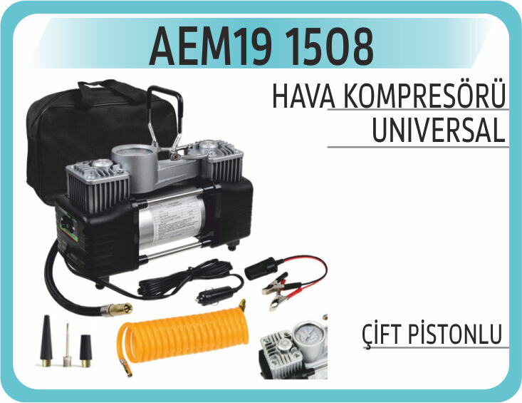 AEM19 1508 HAVA KOMPRESÖRÜ ÇİFT PİSTONLU