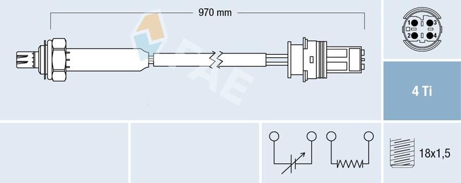 FAE 77190 OKSIJEN SENSORU KAT. ONCESI BMW M52 E36 E39 E38