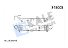 KALE 345005 TURBOSARJ RADYATORU MERCEDES S-CLASS W220 99>05
