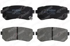 OTOZONE FDA8001 ARKA FREN BALATA HYUNDAI ACCENT ERA 1.4L G4EE 06-10 / İ30 1.4L 1.6L 08-> / İX35 1.6L G4FD GDİ 11-> / KIA CEED 1.4L 1.6L 07-> / SPORTAGE 1.6L G4FD GDİ 09-> / RIO 1.4L 1.6L 05-> Sürtünme yüzeyi düz