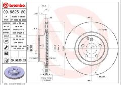 BREMBO 09982521 FREN DISKI ON MERCEDES C219 W211 S211 X204