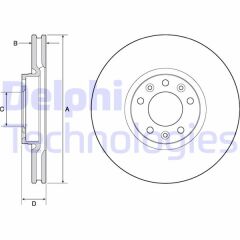 DELPHI BG4696C ÖN FREN AYNASI ASTRA L 21> GRANDLAND-COMBO E 19> PARTNER-BERLINGO 18>-508 18>-5008-308-3008-C4-C5- 408 22> 304x28x5DL HAVALI