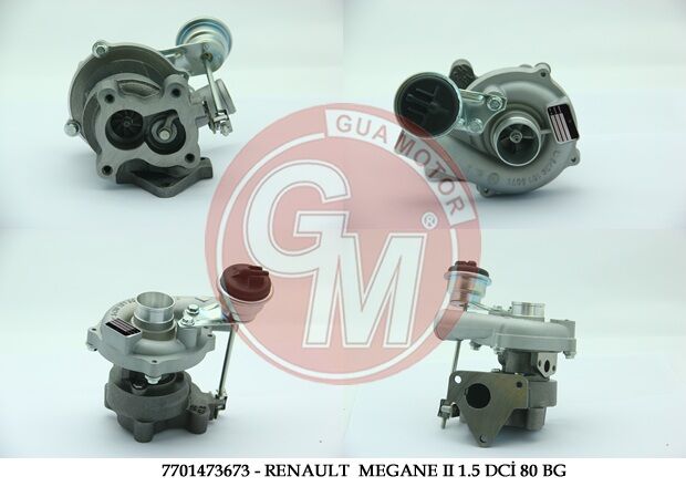 GUA 40661 TURBO ŞARJ RENAULT CLİO II KANGO DACIA SYMBOL MEGANE II 1.5 DCİ 80 BG